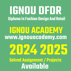 IGNOU DFDR SOLVED ASSIGNMENT 2024 2025